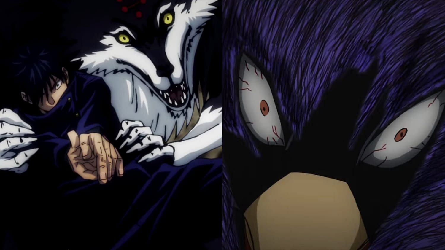 Megumi & Tokoyami (Image via MAPPA, Studio Bones)